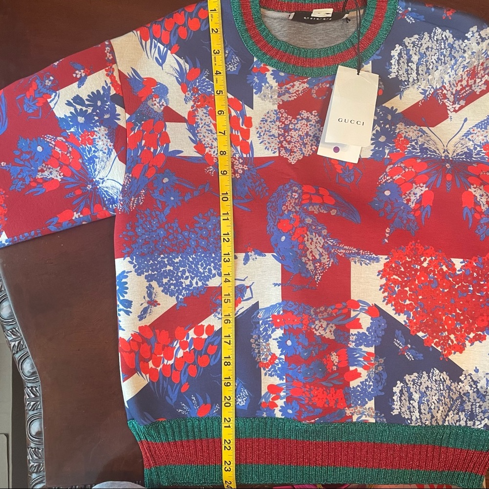 NWT Gucci floral print crewneck - Picture 11 of 11